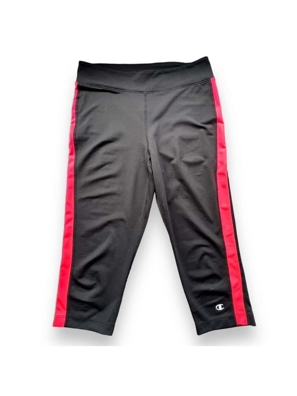 CHAMPION Women’s PowerTrain Crops Black/Pink Size Small